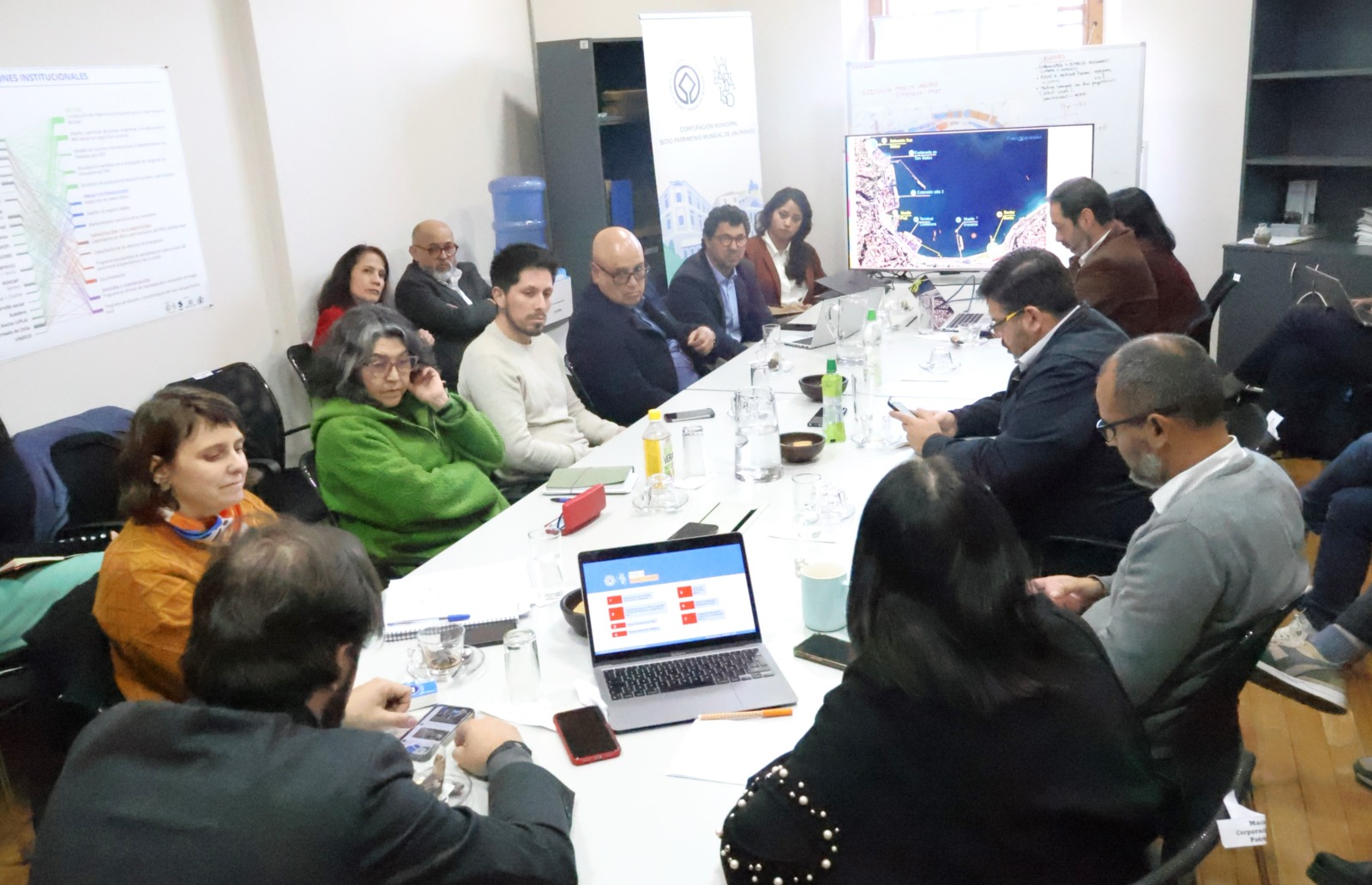 Directorio de la Corporación SPM reunido en Castillo San José, Cerro Cordillera, Valparaíso.